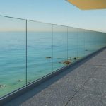 Ultra modern, frameless glass railings